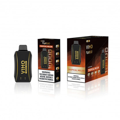 Viho Turbo Disposable 10000 Puffs (17mL) | 50mg | MOQ 5 Tropical Melon with packaging