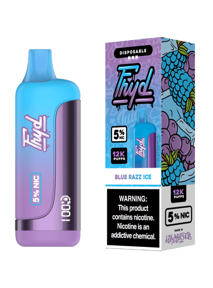 FRYD Disposable 12,000 Puffs 17mL 50mg | MOQ 5 Blue Razz Ice with Packaging