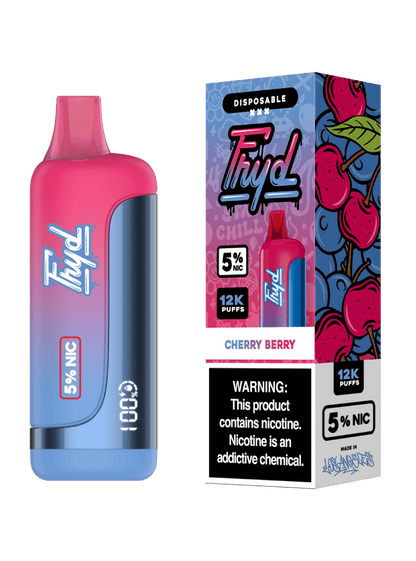 FRYD Disposable 12,000 Puffs 17mL 50mg | MOQ 5 Cherry Berry with Packaging