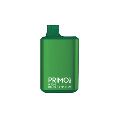 Primo Bar P7000 Disposable 7000 Puffs 14mL 50mg | + 700 Puff Mystery Flavor Disposable | MOQ 10 Double Apple Ice