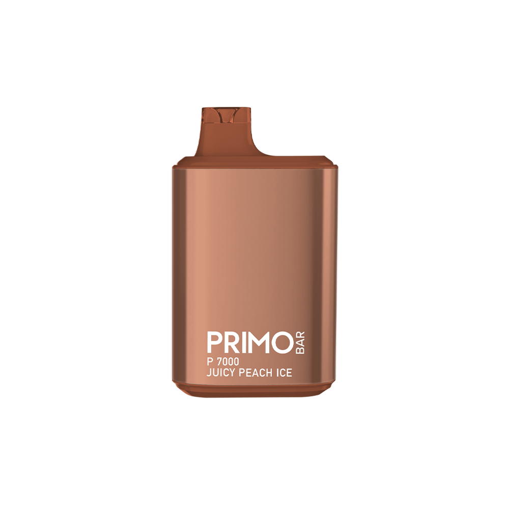 Primo Bar P7000 Disposable 7000 Puffs 14mL 50mg | + 700 Puff Mystery Flavor Disposable | MOQ 10 Juicy Peach Ice