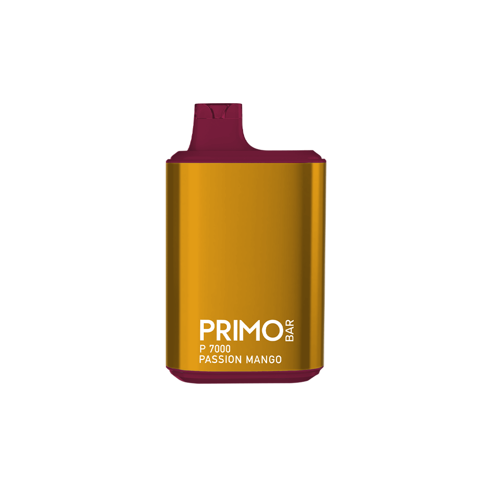 Primo Bar P7000 Disposable 7000 Puffs 14mL 50mg | + 700 Puff Mystery Flavor Disposable | MOQ 10 Passion Mango