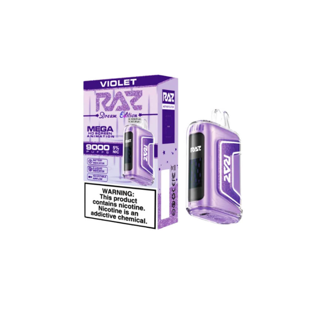 RAZ TN9000 Disposable 9000 Puffs 12mL 50mg | MOQ 5 Violet