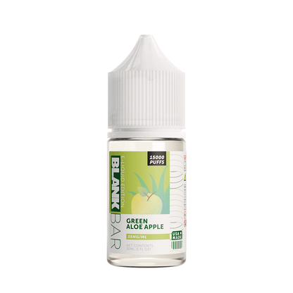 Blank Bar 15000 Puff Salt Series E-Liquid 30mL (Salt Nic) Green Aloe Apple