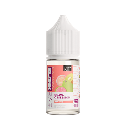 Blank Bar 15000 Puff Salt Series E-Liquid 30mL (Salt Nic) Guava Obsession