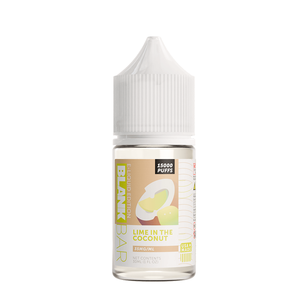 Blank Bar 15000 Puff Salt Series E-Liquid 30mL (Salt Nic) Lime In The Coconut