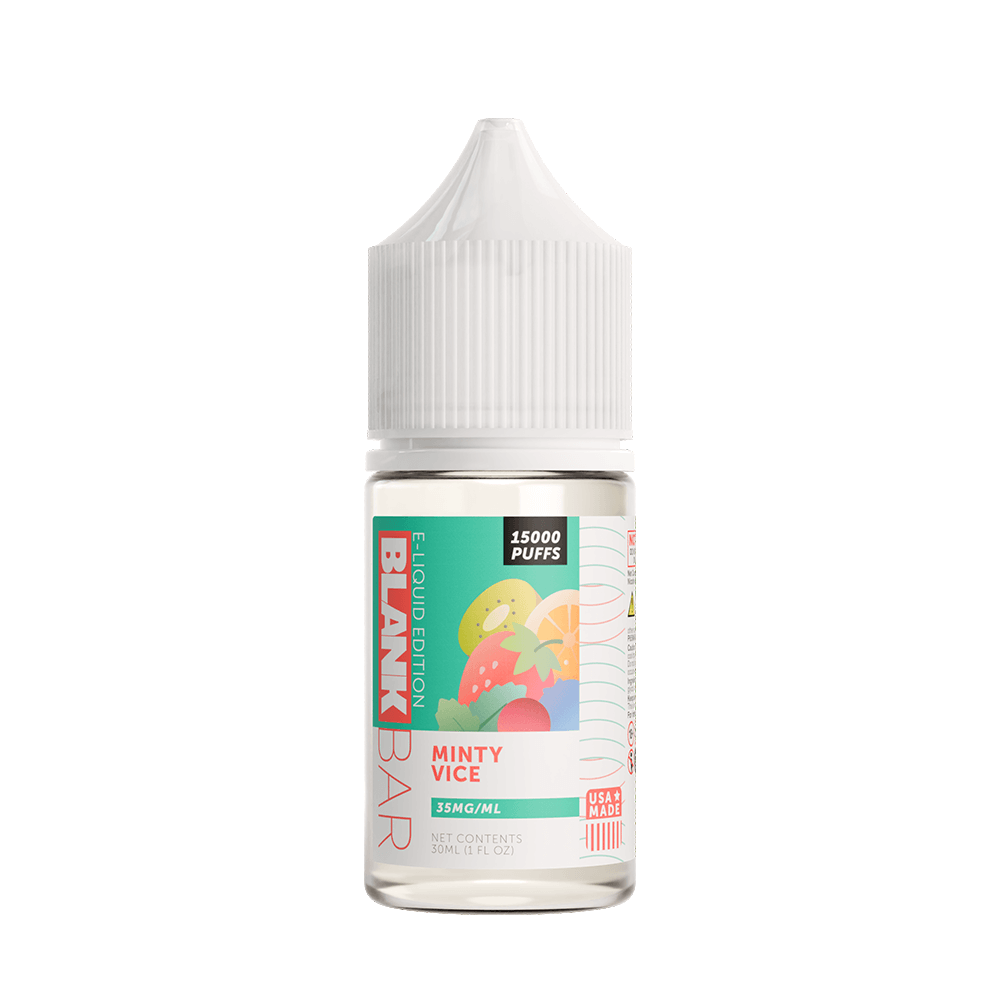 Blank Bar 15000 Puff Salt Series E-Liquid 30mL (Salt Nic) Minty Vice