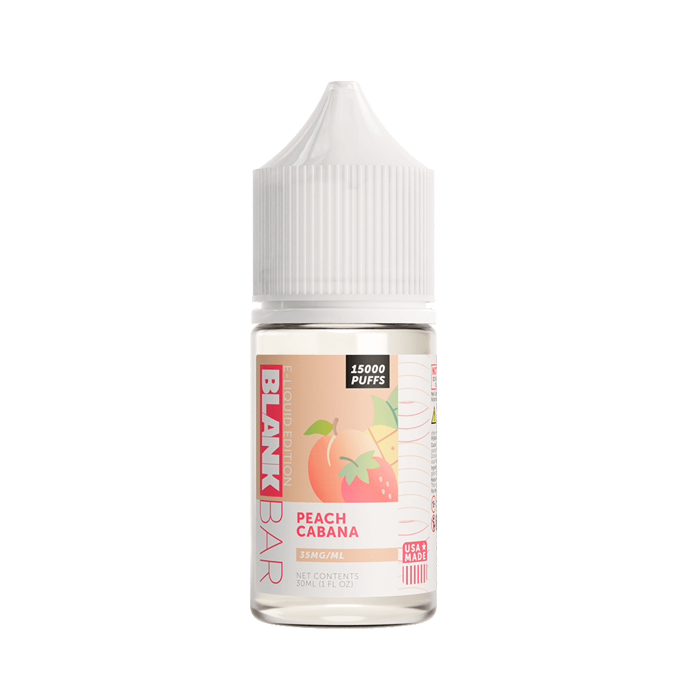 Blank Bar 15000 Puff Salt Series E-Liquid 30mL (Salt Nic) Peach Cabana