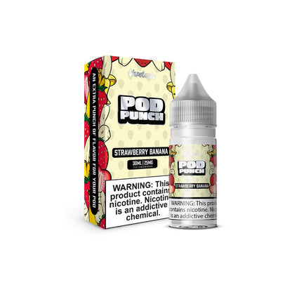 Vapetasia Salt Series E-Liquid 30mL (Salt Nic) Pod PunchStrawberry Banan with Packaging