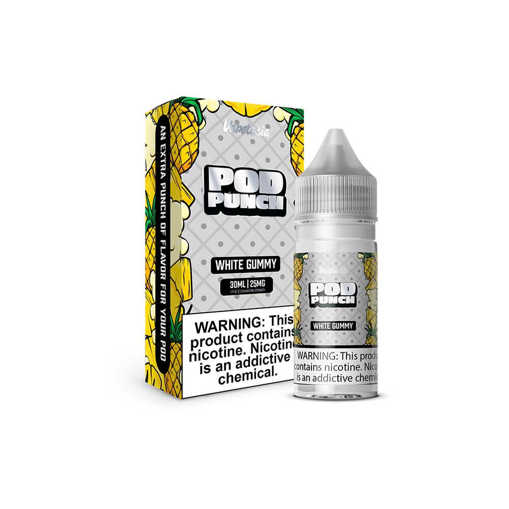 Vapetasia Salt Series E-Liquid 30mL (Salt Nic) Pod Punch White Gummy with Packaging