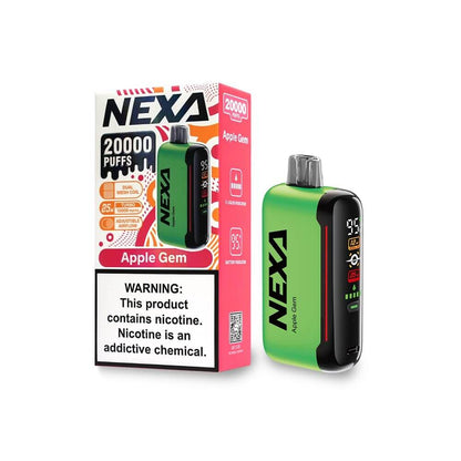 NEXA N20000 Disposable 20000 Puffs 20mL 50mg | MOQ 5 | Apple Gem with Packaging