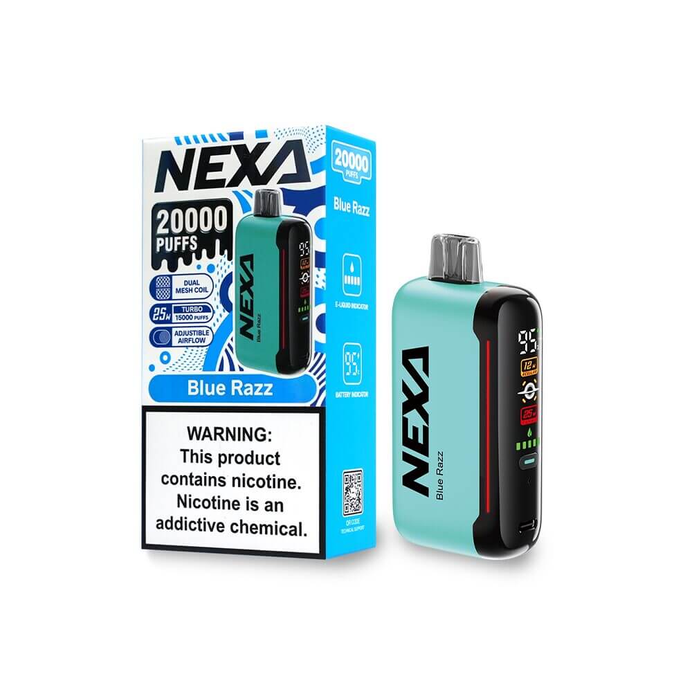 NEXA N20000 Disposable 20000 Puffs 20mL 50mg | MOQ 5 | Blue Razz with Packaging