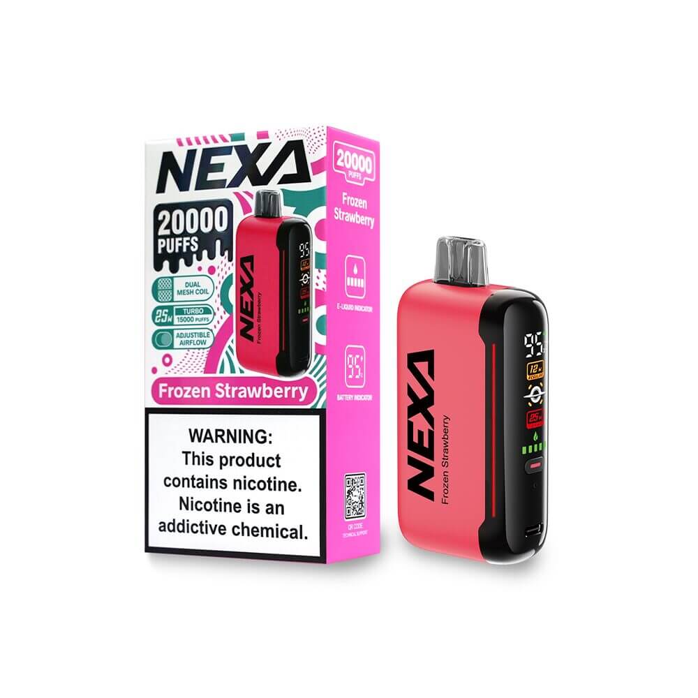 NEXA N20000 Disposable 20000 Puffs 20mL 50mg | MOQ 5 | Frozen Strawberry with Packaging