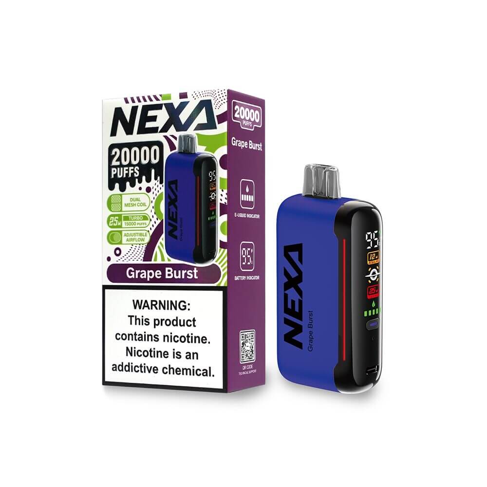 NEXA N20000 Disposable 20000 Puffs 20mL 50mg | MOQ 5 | Grape Burst with Packaging