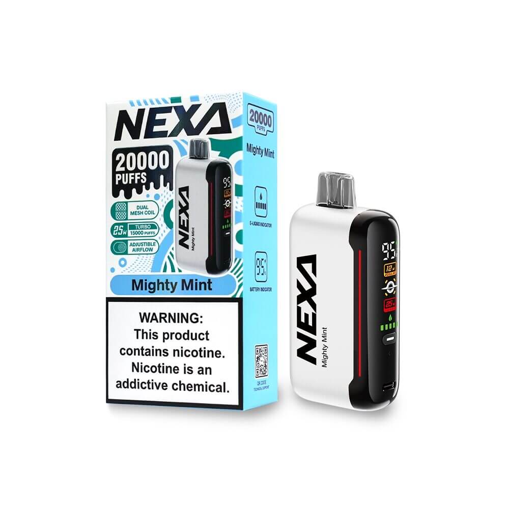 NEXA N20000 Disposable 20000 Puffs 20mL 50mg | MOQ 5 | Mighty Mint with Packaging