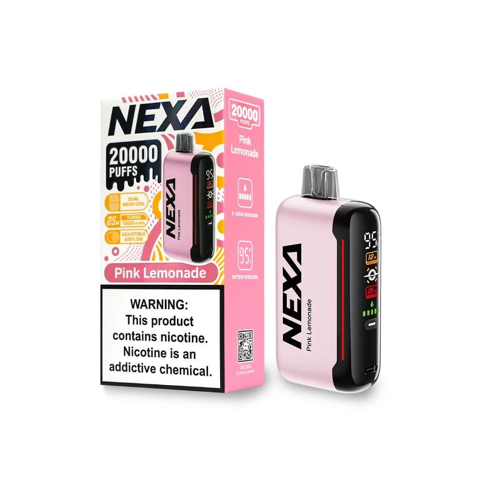 NEXA N20000 Disposable 20000 Puffs 20mL 50mg | MOQ 5 | Pink Lemonade with Packaging