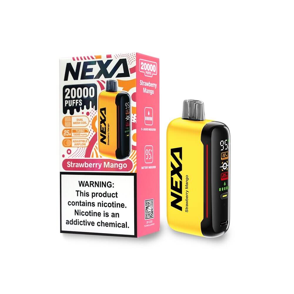 NEXA N20000 Disposable 20000 Puffs 20mL 50mg | MOQ 5 | Strawberry Mango with Packaging