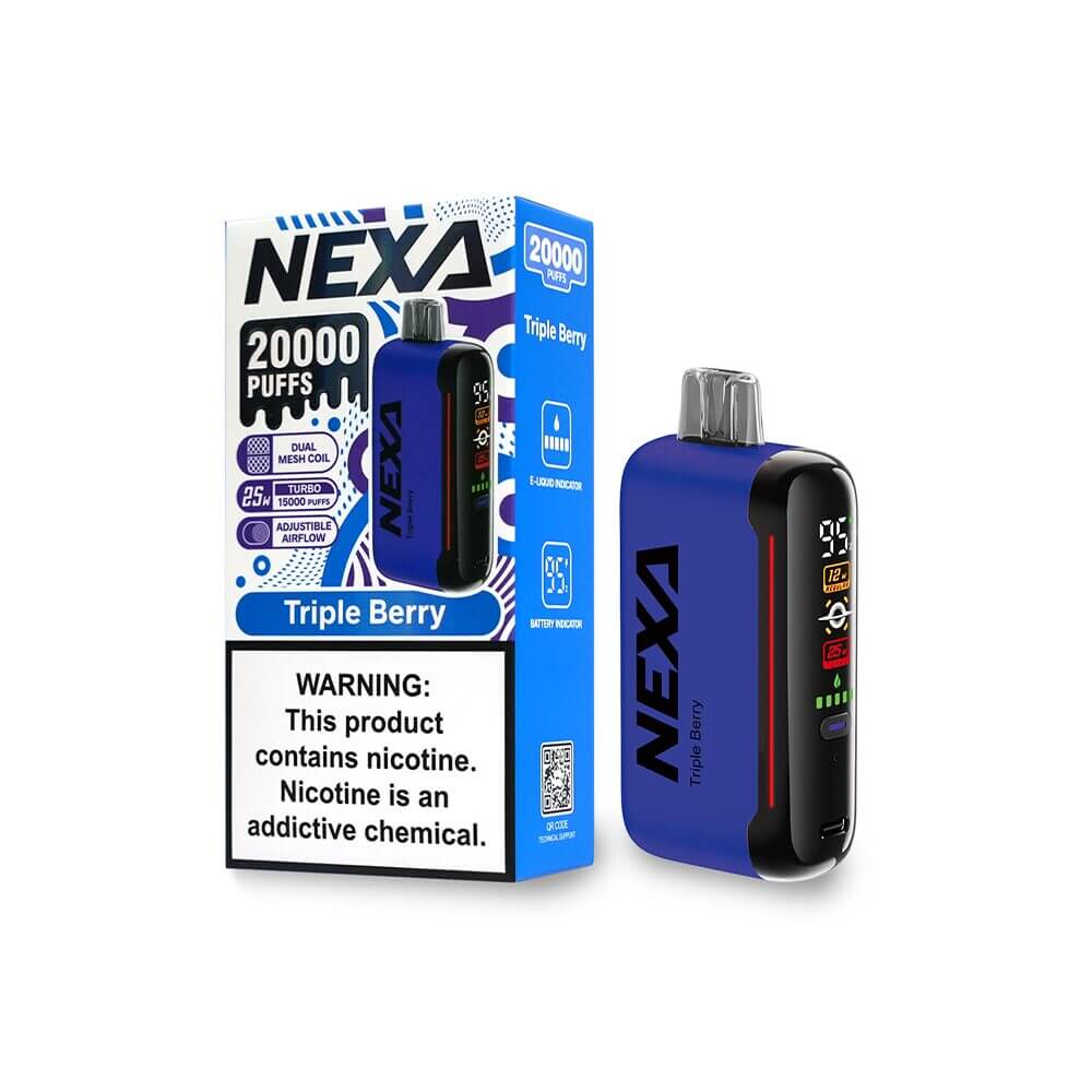 NEXA N20000 Disposable 20000 Puffs 20mL 50mg | MOQ 5 | Triple Berry with Packaging