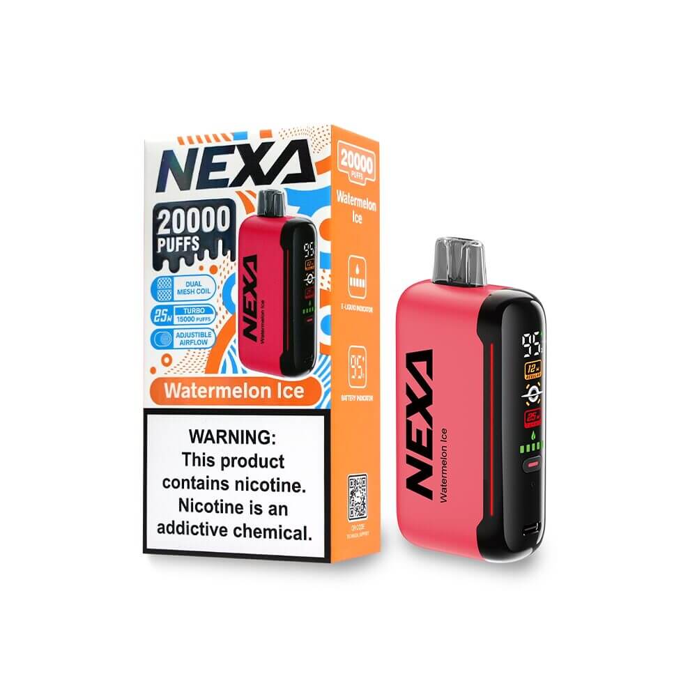 NEXA N20000 Disposable 20000 Puffs 20mL 50mg | MOQ 5 | Watermelon Ice with Packaging