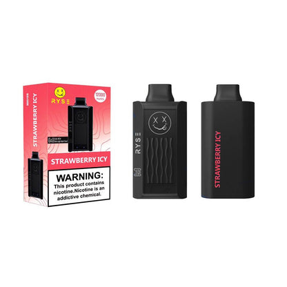 Ryse Disposable 12000 Puffs 18mL 50mg | MOQ 10 | Strawberry Icy with Packaging