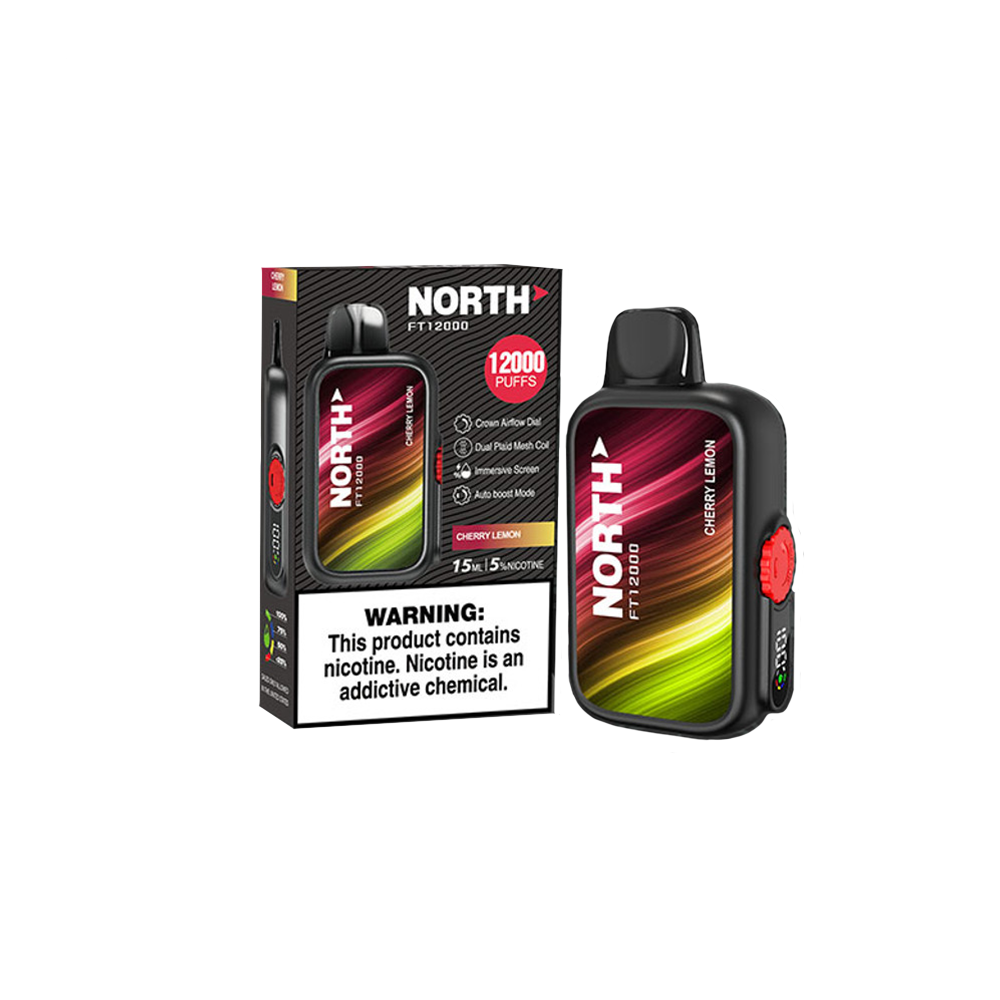 North FT12000 Disposable 12000 Puffs 15mL 50mg | MOQ 5 | Cherry Lemon