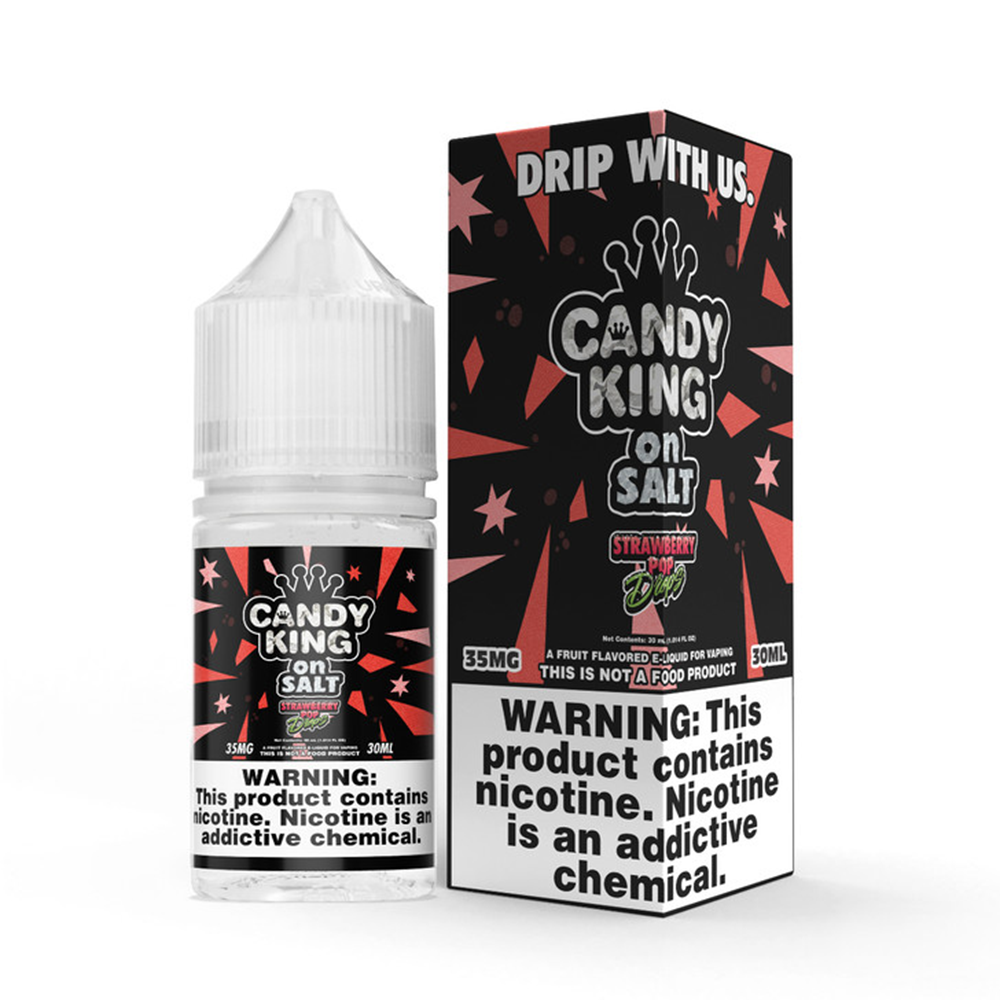 Candy King Salt Series E-Liquid 30mL (Salt Nic) | Strawberry Pop Drop