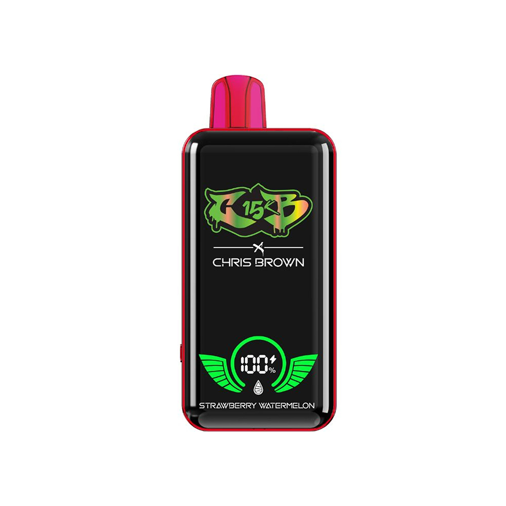 Chris Brown CB15K Disposable 15000 Puffs 15mL 50mg | MOQ 10 Strawberry Watermelon