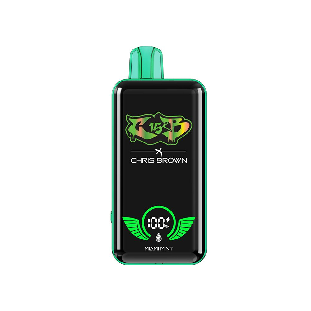 Chris Brown CB15K Disposable 15000 Puffs 15mL 50mg | MOQ 10 Miami Mint