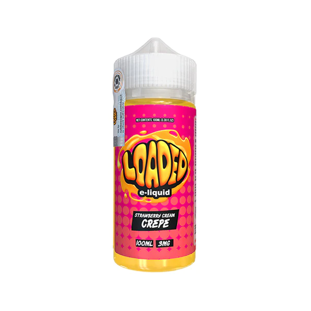 Loaded Series E-Liquid 100mL (Freebase) Strawberry Cream Crepe