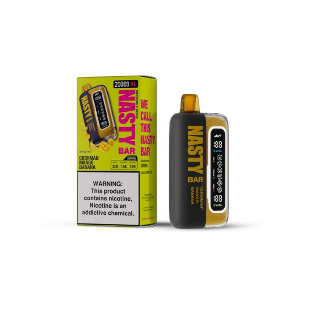 Nasty Bar XL Disposable 20,000 Puffs 17mL 50mg | MOQ 5 Cushman Mango Banana