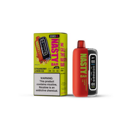 Nasty Bar XL Disposable 20,000 Puffs 17mL 50mg | MOQ 5 Straberry Lemon Ice