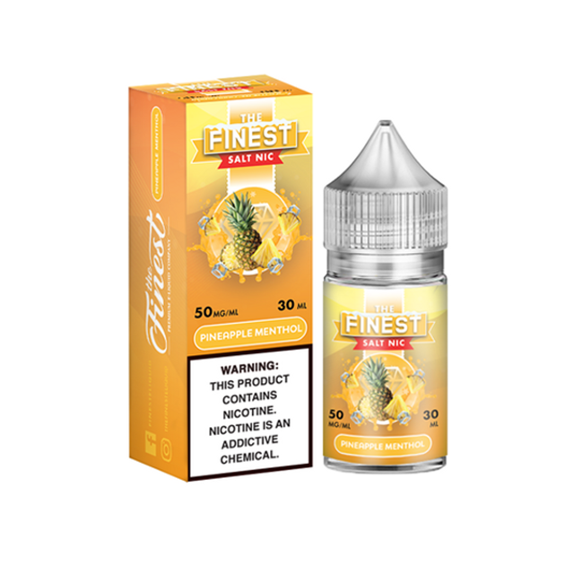 Finest Salt Series E-Liquid 30mL (Salt Nic) | Pineapple Menthol with packaging