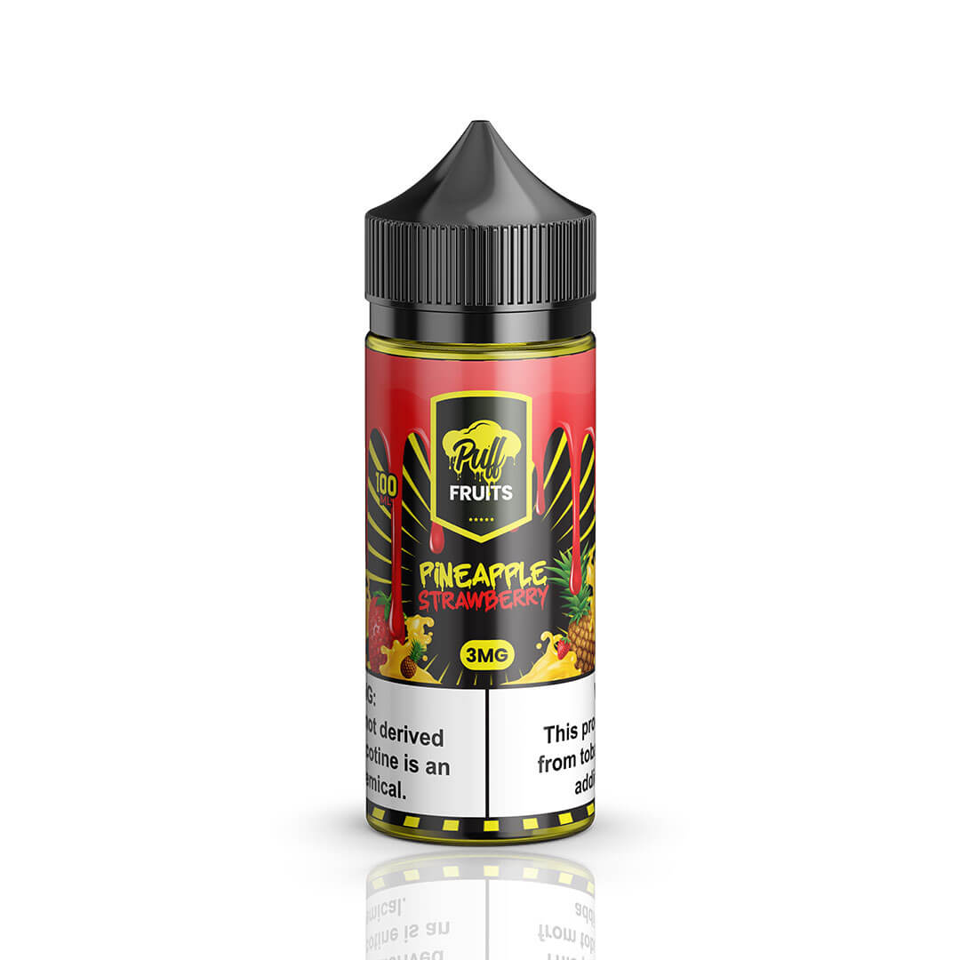 Puff Fruits & Fruit ICE Series E-Liquid 100mL (Freebase) Pineapple Strawberry