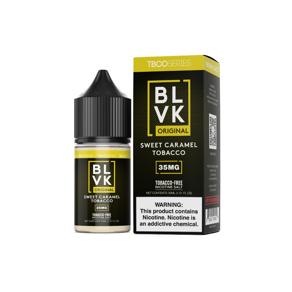 BLVK TFN Series Salt E-Liquid 30mL (Salt Nic) Salt Series - Sweet Caramel Tobacco