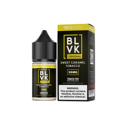 BLVK TFN Series Salt E-Liquid 30mL (Salt Nic) Salt Series - Sweet Caramel Tobacco