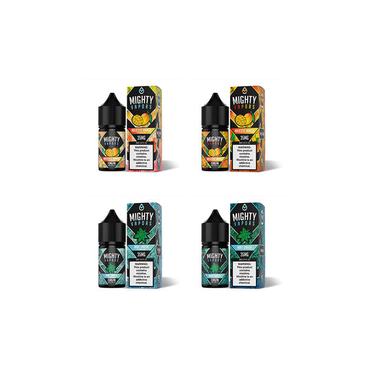 Mighty Vapors Salt Series E-Liquid 30mL (Salt Nic) | Group Photo