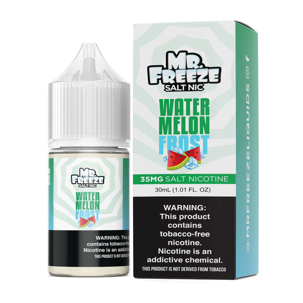 Mr. Freeze TFN Salt Series E-Liquid 30mL (Salt Nic)  Watermelon Frost with Packaging