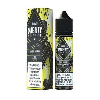 Mighty Vapors Series E-Liquid 60mL Bangin Bananas with packaging