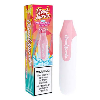 Cloud Nurdz Disposable 3500 Puffs 10mL 50mg | MOQ 10 | Strawberry Lemon Iced