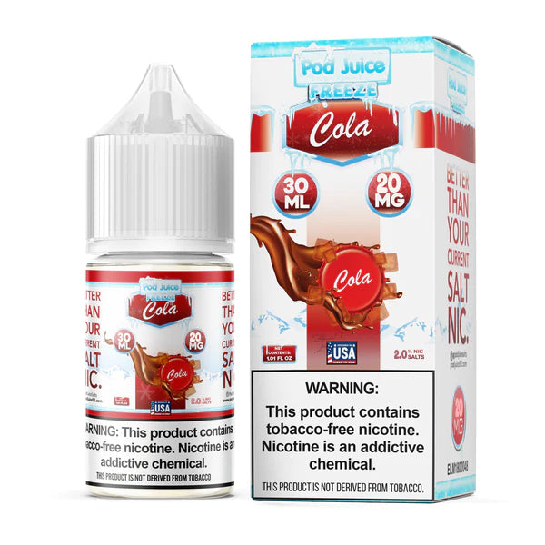 Pod Juice Salt TFN Series E-Liquid 30mL (Salt Nic) Cola Freeze