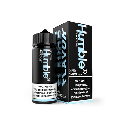 Humble TFN Series E-Liquid 120 mL Freebase Flavor Free with packaging