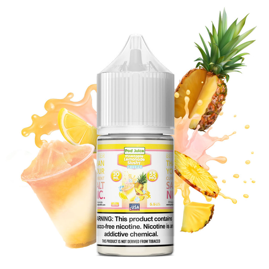 Pod Juice Salt TFN Series E-Liquid 30mL (Salt Nic) |  Pineapple Lemonade Slushy Freeze