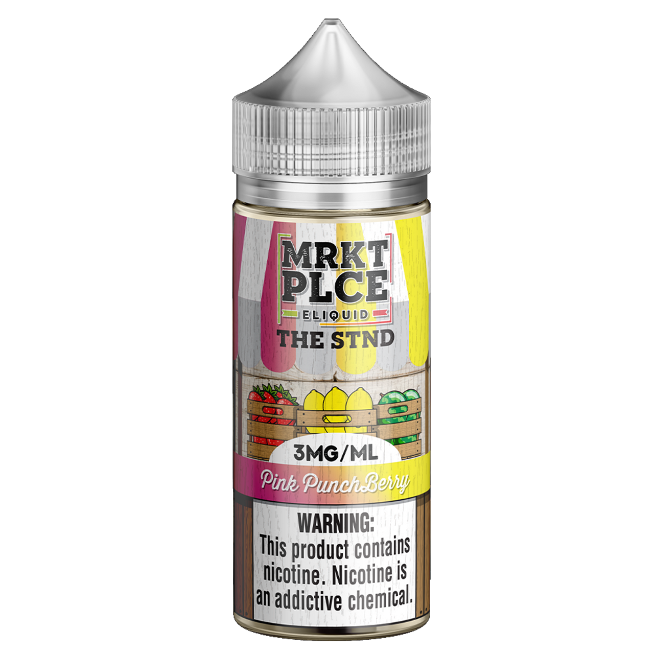 MRKT PLCE Series E-Liquid 100mL (Freebase) | Pink Punch Berry