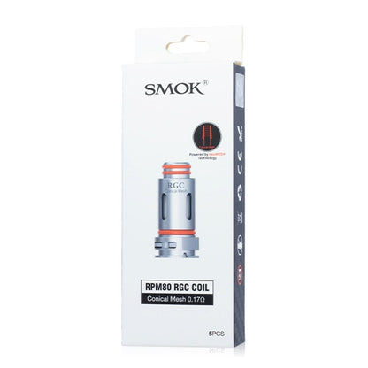 SMOK RPM 80 RGC Coils (5-Pack) | RGC Conical Mesh 0.17ohm with Packaging