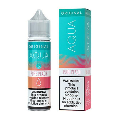 Aqua Series E-Liquid 60mL (Freebase) Pure Peach with Packaging