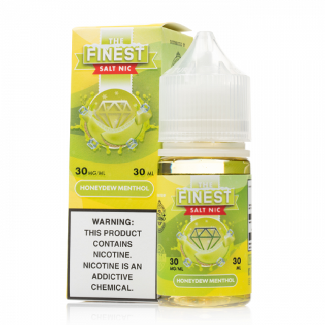 Finest Salt Series E-Liquid 30mL (Salt Nic) | Honeydew Menthol with packaging