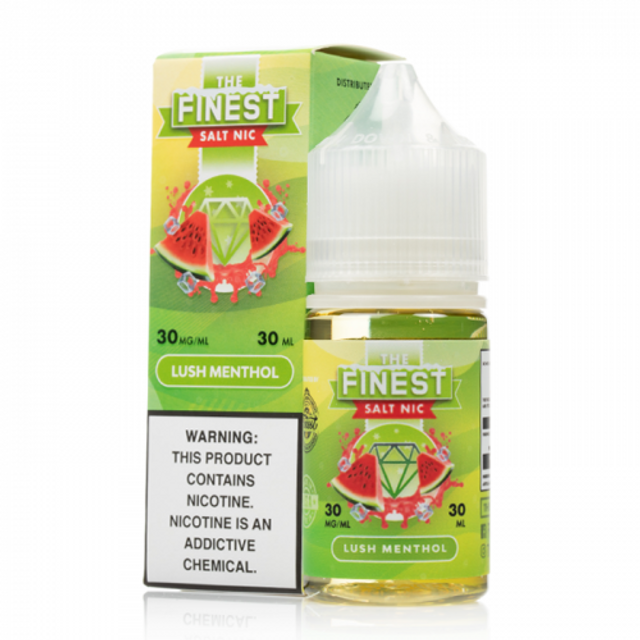 Finest Salt Series E-Liquid 30mL (Salt Nic) | Lush Menthol with packaging