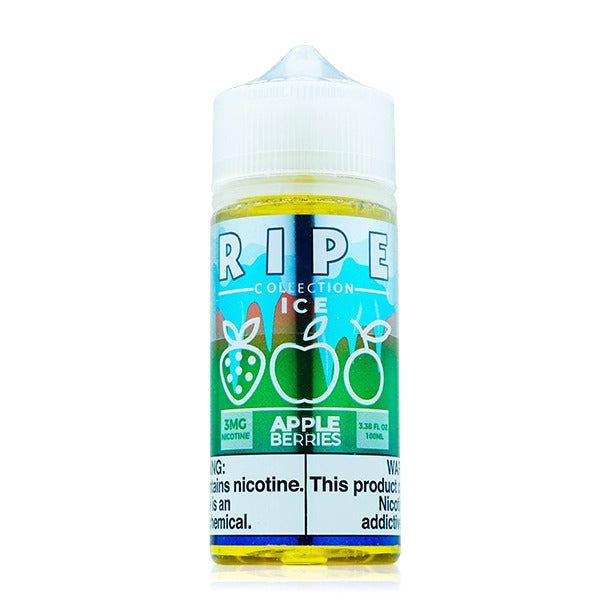 Vape 100 Ripe Series E-Liquid 100mL (Freebase) | Apple Berries Ice