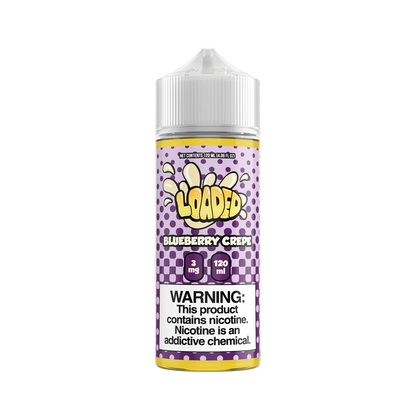 LOADED Series E-Liquid 120mL (Freebase) | Blueberry Crepe