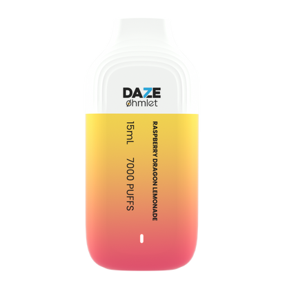 7Daze OHMLET Disposable 7000 Puffs 15mL | MOQ 10 | 00mg, 20mg, 50mg Raspberry Dragon Lemonade